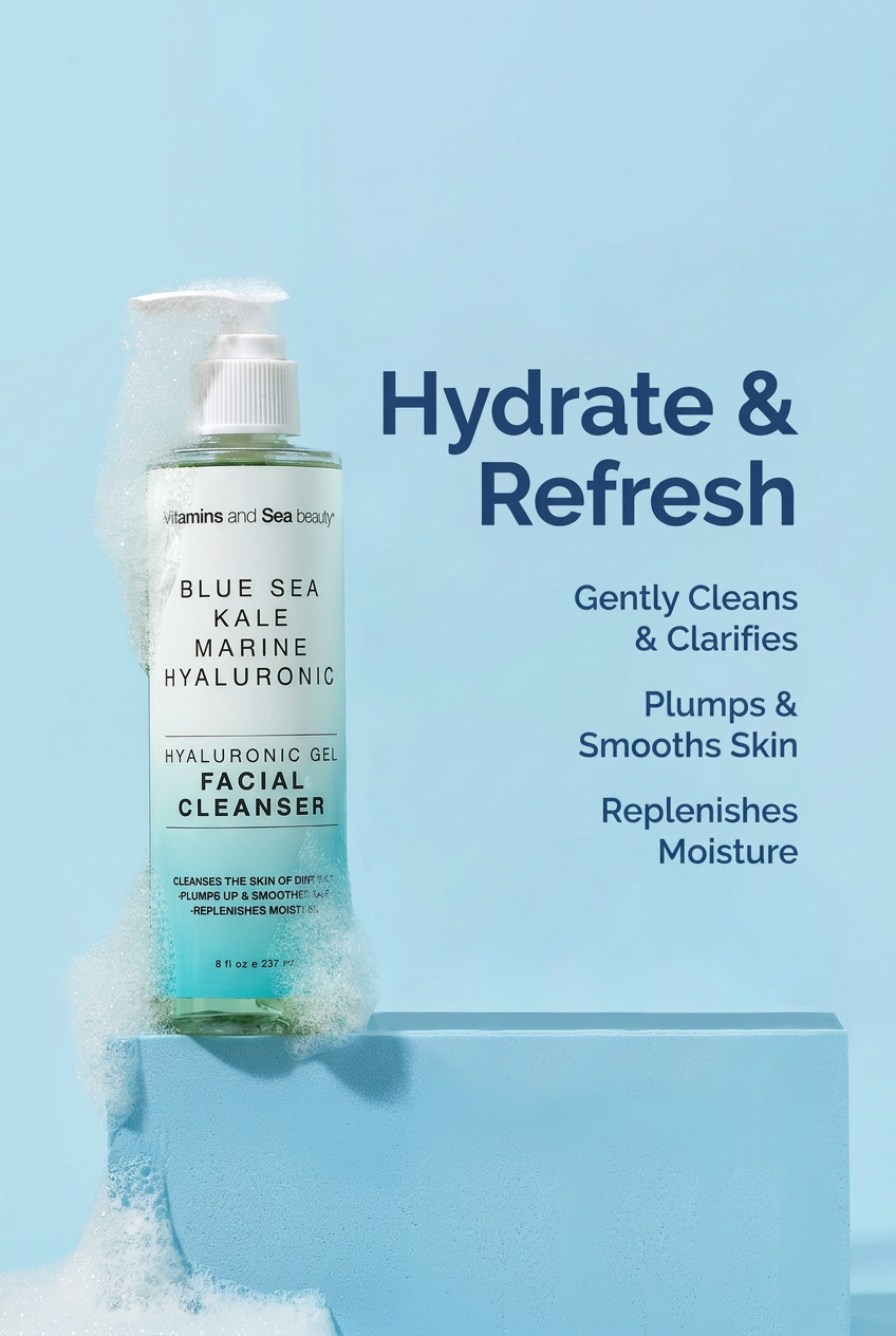 Blue Sea Kale + Marine Hyaluronic Gel Facial Cleanser