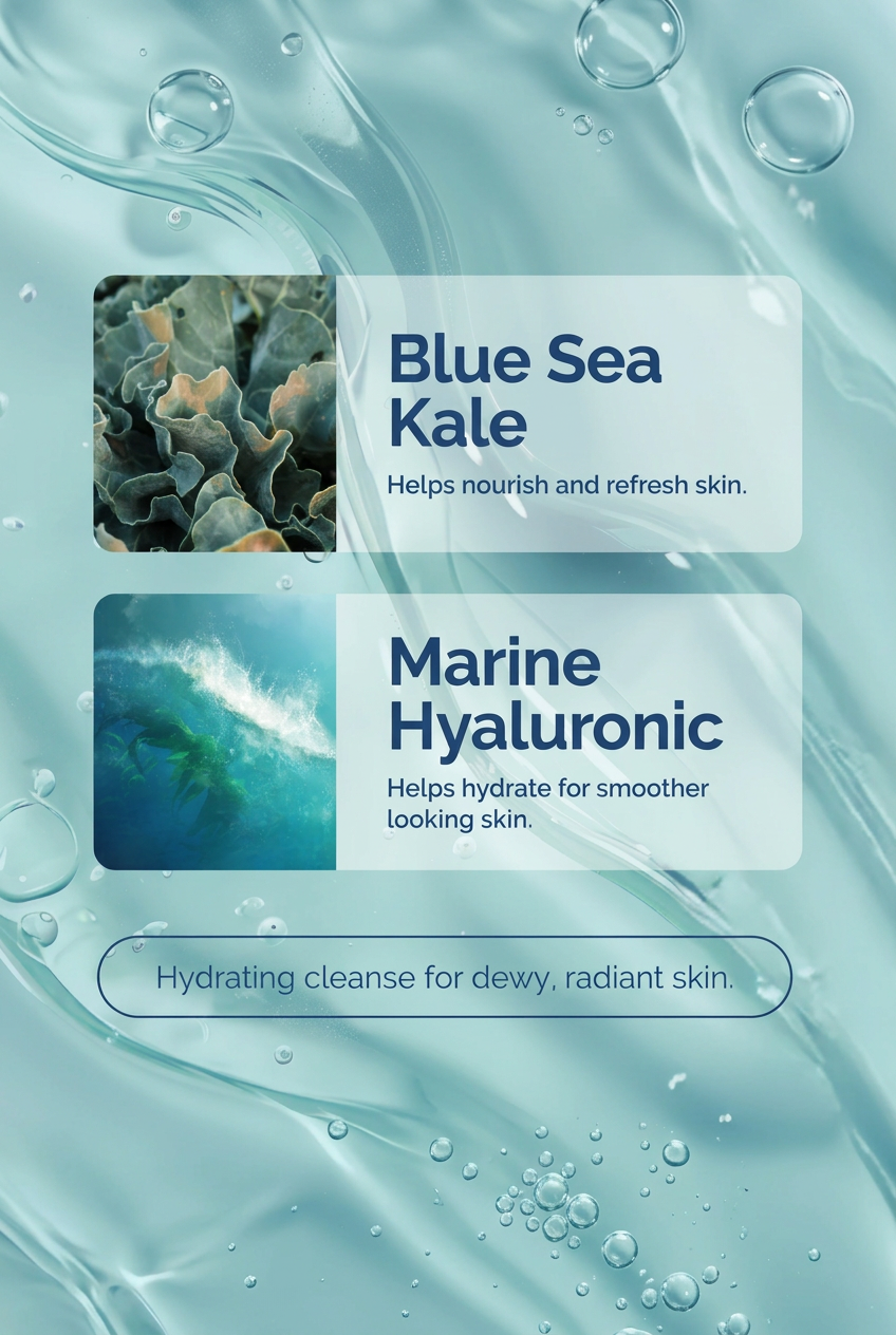 Blue Sea Kale + Marine Hyaluronic Gel Facial Cleanser