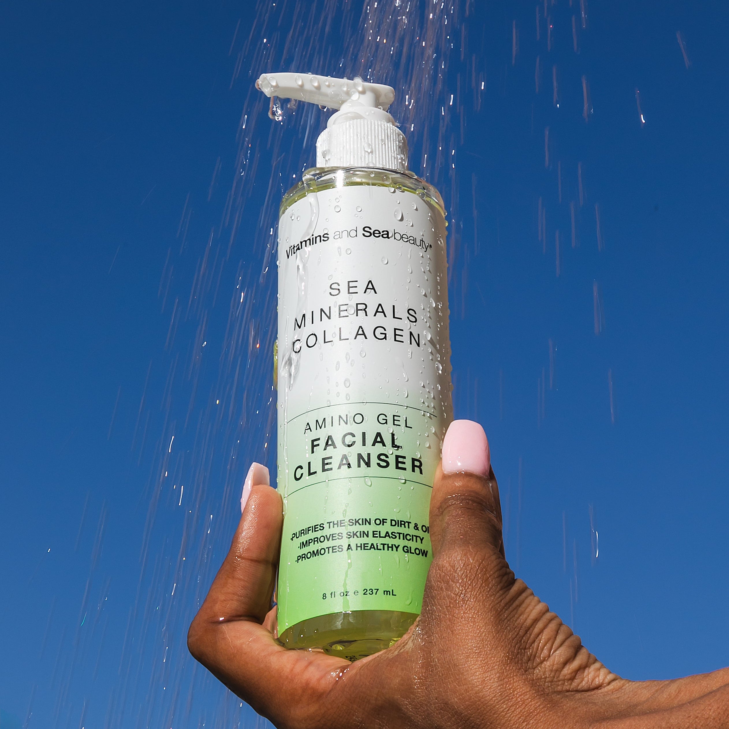 Sea Minerals + Collagen Amino Gel Facial Cleanser – Vitamins and