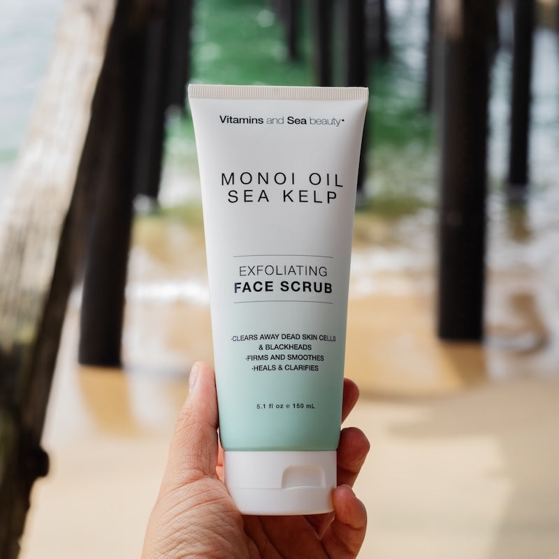 Monoi Oil + Sea Kelp Exfoliating Face Scrub – Vitamins and Sea beauty®