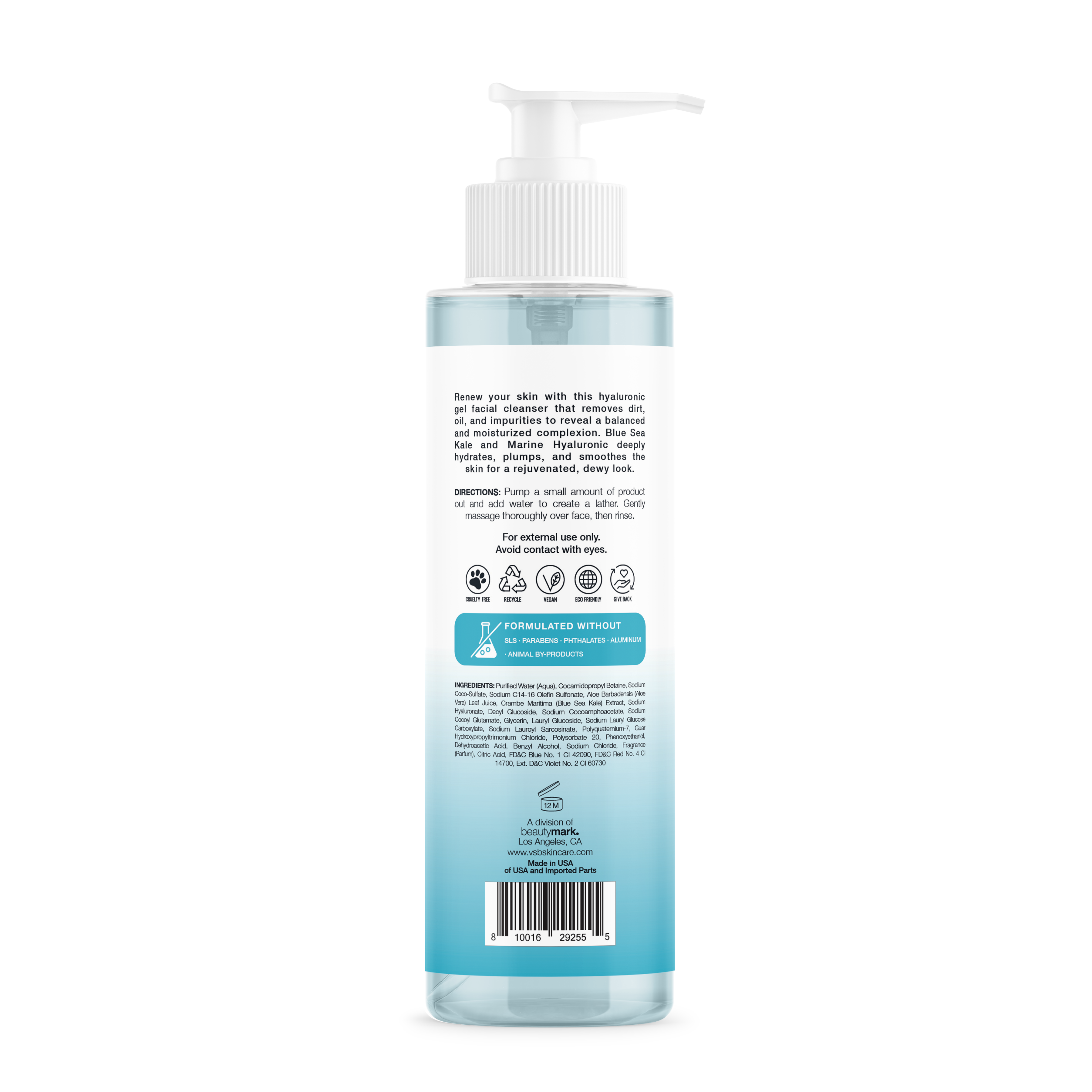 Blue Sea Kale + Marine Hyaluronic Gel Facial Cleanser