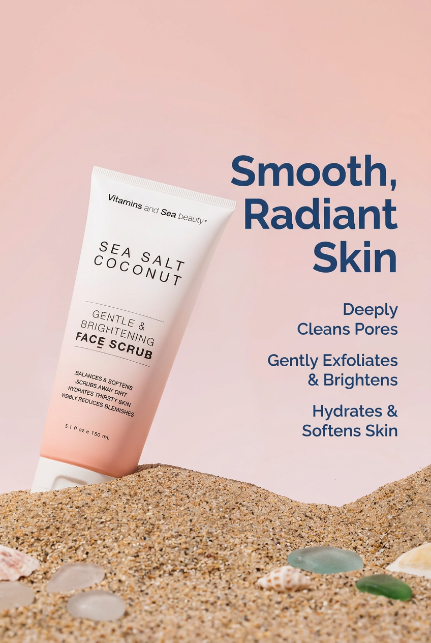 Sea Salt + Coconut Gentle & Brightening Scrub