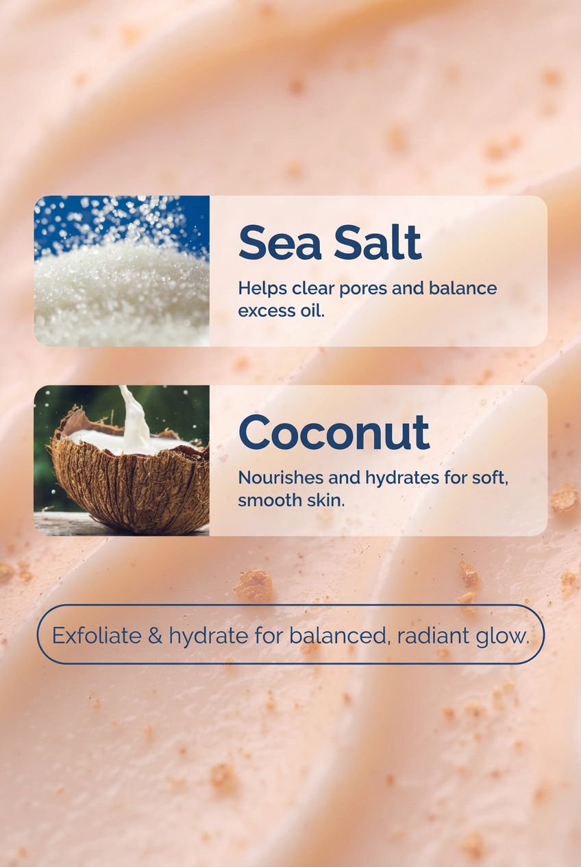 Sea Salt + Coconut Gentle & Brightening Scrub
