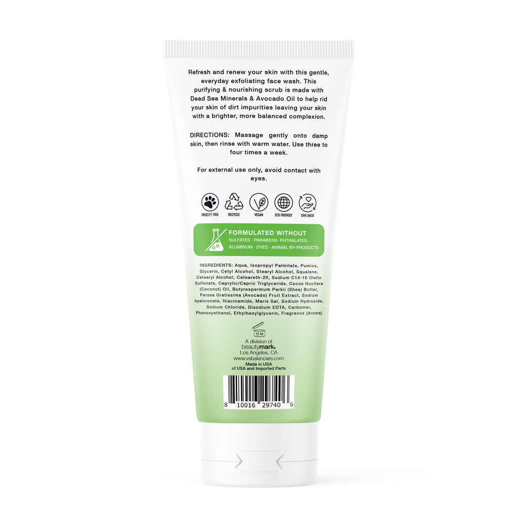 Dead Sea Minerals + Avocado Purifying Facial Scrub