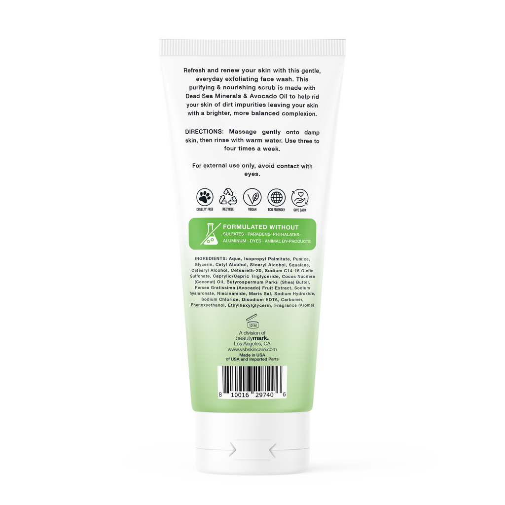 Dead Sea Minerals + Avocado Purifying Facial Scrub