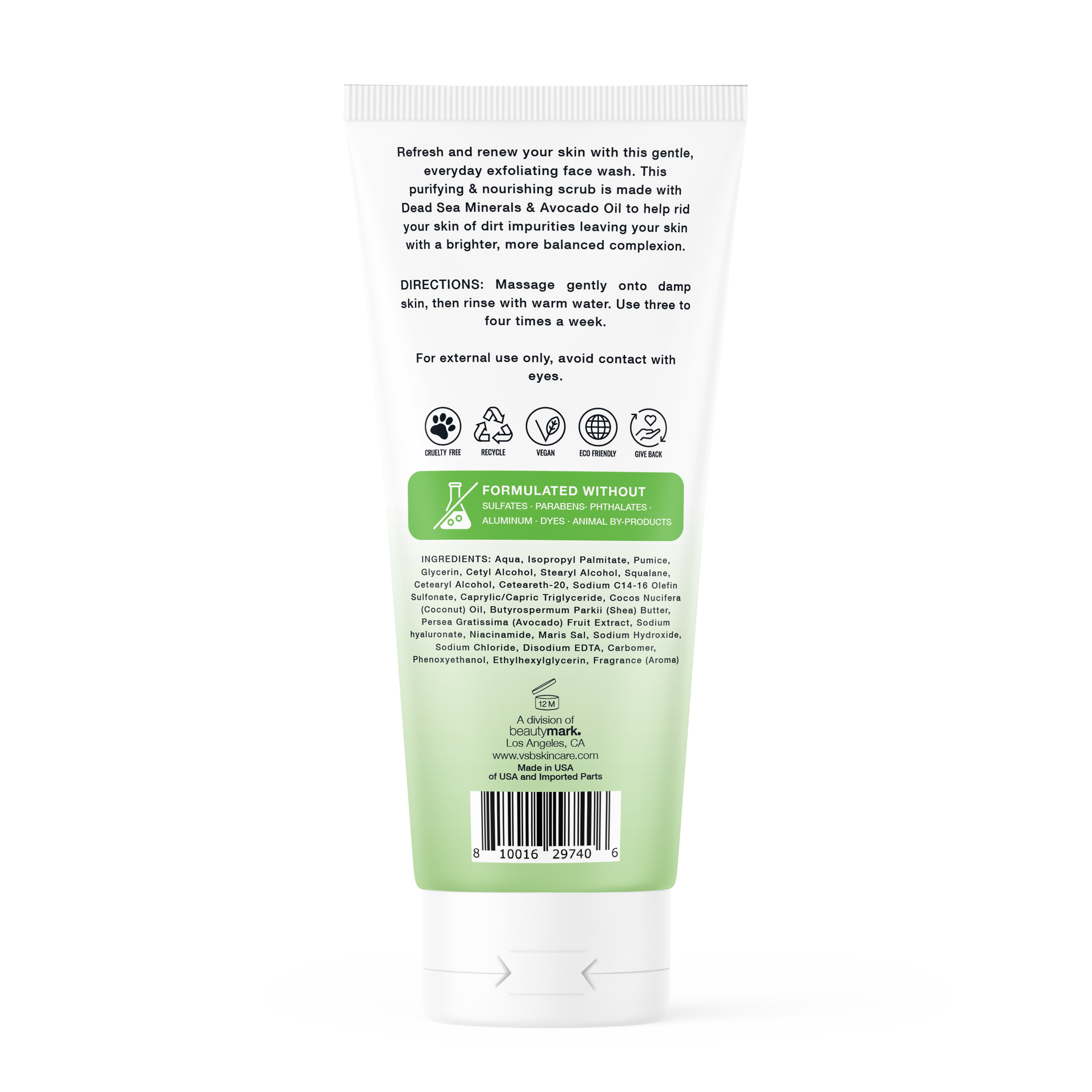 Dead Sea Minerals + Avocado Purifying Facial Scrub