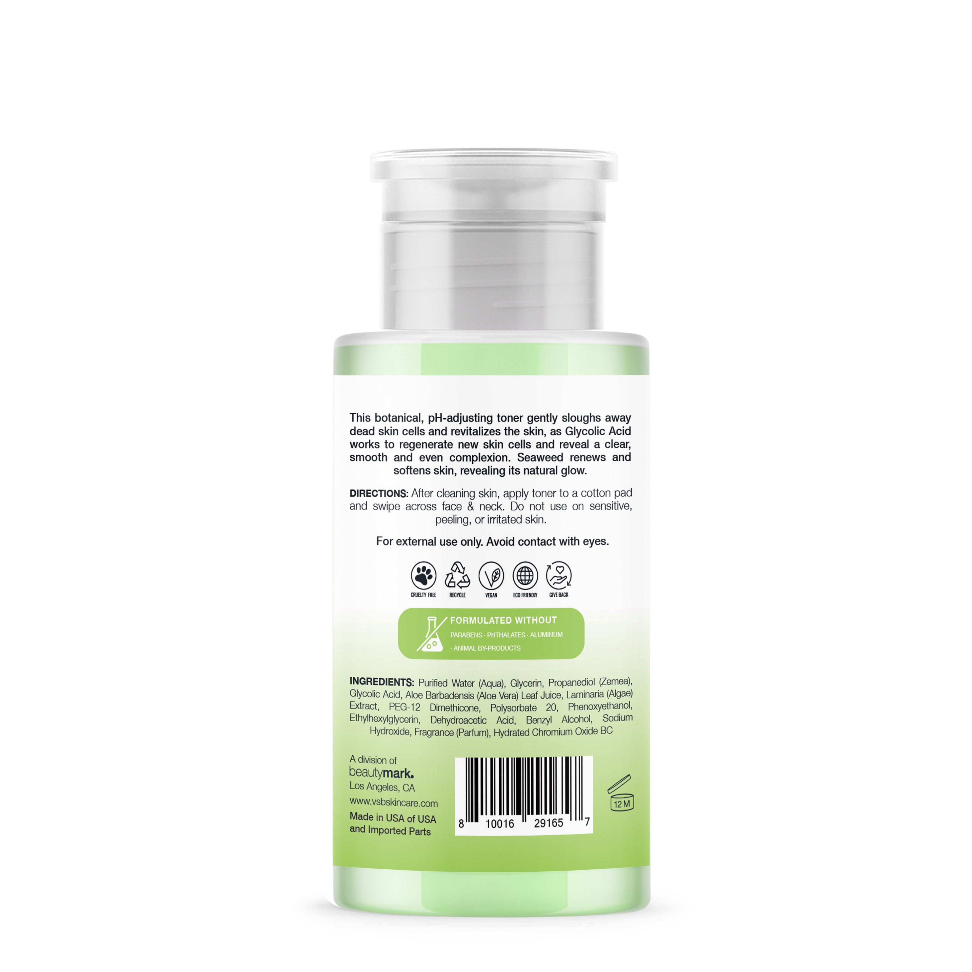 Seaweed + Glycolic Acid Exfoliating Face Toner