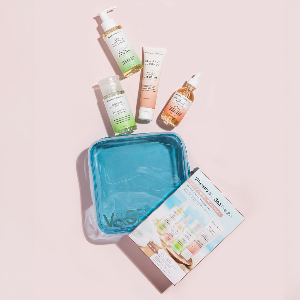 Skincare Mini's & Travel Pouch