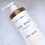 Load image into Gallery viewer, Sea Salt &amp; Peach Exfoliating &amp; Balancing Shower Gel
